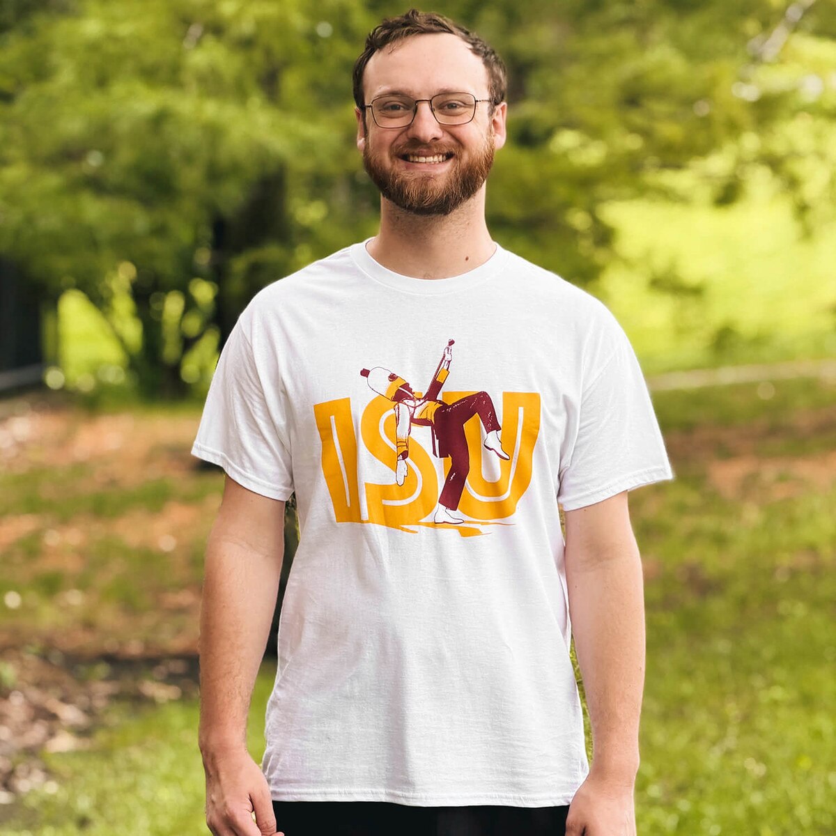 CI Sport ISU White Drum Major Short Sleeve T-Shirt